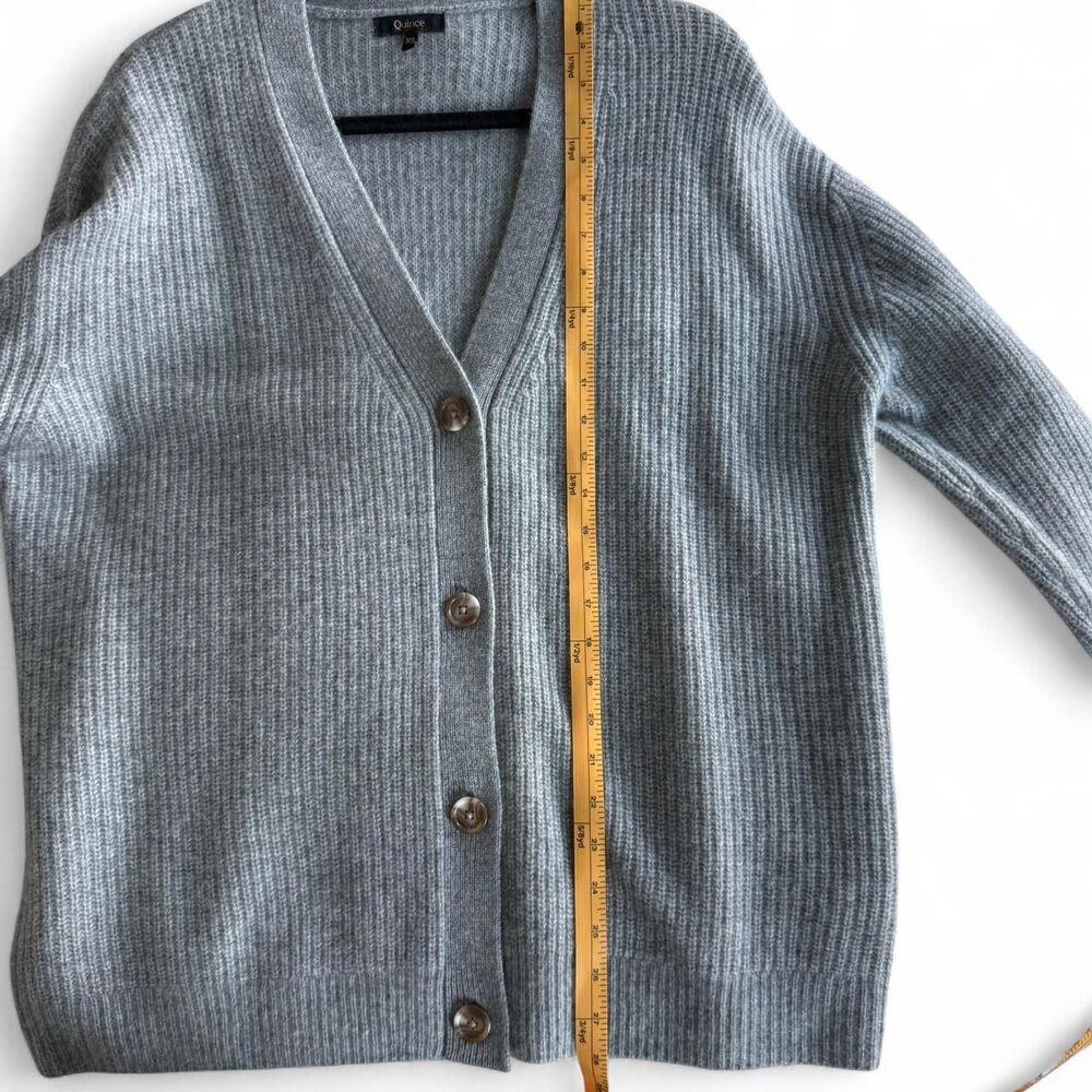 Quince Mongolian Cashmere Oversized Boyfriend Cardigan Sweater Size XS - Picture 6 of 7